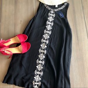 NEW Black and Cream Lace Tank Dress